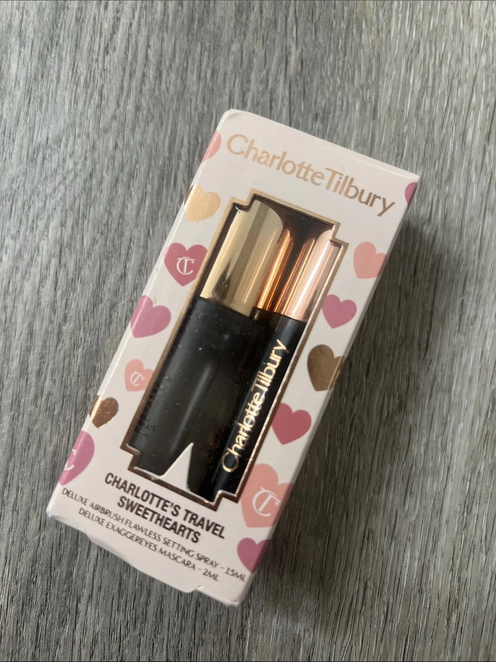 Charlotte Tilbury Travel Sweethearts Mini Set Flawless Setting Spray & Mascara